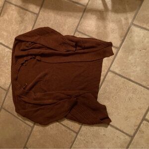 Max Studio Chocolate Knit Pullover
